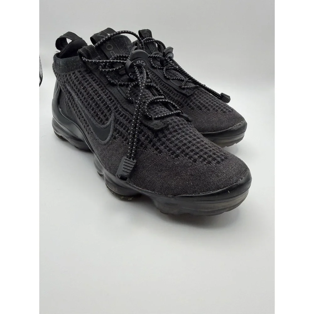 Nike Air VaporMax 2021 FK Youth Size 5.5Y Black Flyknit Running Shoes